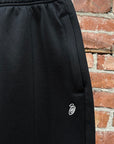 STUSSY S-LOGO WIDE TRACK PANTS ‘BLACK’