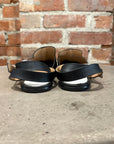MAISON MARGIELA TABI ANKLE STRAP LEATHER SANDALS ‘BLACK’