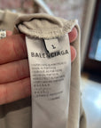 BALENCIAGA SS22 BB MAISON FONDEE LONGSLEEVE ‘CREAM/ORANGE’