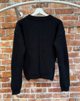 RICK OWENS FISHERMAN KNIT SWEATER ‘BLACK’