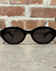 GUCCI LINK LOGO ROUND FRAME SUNGLASSES ‘BLACK’