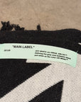 OFF-WHITE 2013 MAIN LABEL WOOL SCARF ‘BLACK’