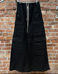 RICK OWENS FW23 LUXOR MOLESKIN CARGO BELA PANTS ‘BLACK’