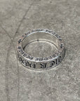 CHROME HEARTS 6MM F*CK YOU SPACER SIZE 8 ‘SILVER’
