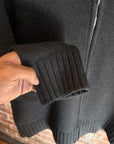 GUCCI TOM FORD CASHMERE FULL ZIP KNIT SWEATER ‘NAVY’