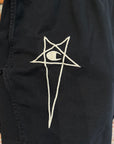 RICK OWENS X CHAMPION DOLPHIN SHORTS ‘BLACK’