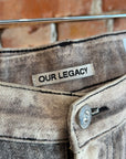OUR LEGACY TROMPE PRINT THIRD CUT DIGITAL DENIM ‘CREAM/INK’