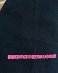 CHROME HEARTS PINK SPINE SCRIPT TEE ‘BLACK’