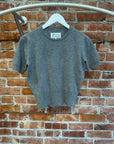MAISON MARGIELA CROPPED KNIT SHIRT ‘GREY’