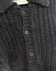 OUR LEGACY BIG PIQUET OVERSIZED SWEATER ‘CHARCOAL’