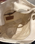COACH BEA 2-BLOCK SHOULDER TOTE BAG ‘CREAM’