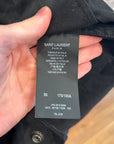 SAINT LAURENT SS19 GABERDINE MILITARY PARKA ‘BLACK’