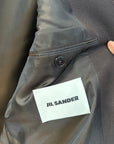 JIL SANDER SHARP WOOL SERGE JACKET & PANTS ‘BROWN’
