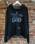 ENFANTS RICHES DEPRIMES FW24 COLUMBINE GOD ZIP HOODIE ‘BLACK/NAVY’