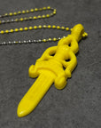 CHROME HEARTS SILICHROME DAGGER NECKLACE ‘YELLOW’