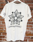 CHROME HEARTS VINTAGE FLORAL STAR POCKET TEE ‘WHITE’