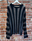 BRAINDEAD KNITWEAR SWEATER ‘BLACK/GRAY’