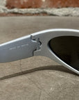 BALENCIAGA SWIFT OVAL SUNGLASSES ‘SILVER’