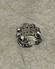 CHROME HEARTS DOUBLE FLORAL RING ‘SILVER’