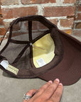 KAPITAL DENIM REPAIR TRUCKER HAT ‘BROWN’