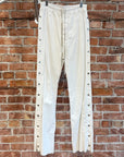 RICK OWENS SS23 EDFU DRKSHDW SHINY PUSHER PANTS ‘MILK’