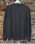 THE ROW SILK MOCKNECK KNIT SWEATER ‘DARK GREY’