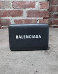 BALENCIAGA CLASSIC LOGO TRIFOLD WALLET ‘DARK GREY’