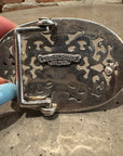 CHROME HEARTS OVAL STAR BELT BUCKLE ‘SILVER’