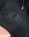 CHROME HEARTS THERMAL SCRIPT LOGO ZIP HOODIE ‘BLACK’