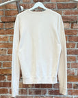 SAINT LAURENT SS17 MINI LOGO CREWNECK ‘CREAM’