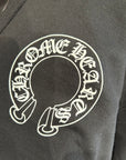 CHROME HEARTS HORSESHOE FLORAL THERMAL ZIP HOODIE ‘BLACK’