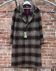 GUCCI FW22 WOOL BLOCKPLAID COAT ‘MULTI’