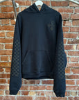 RHUDE CROSS MONOGRAM PULLOVER HOODIE ‘BLACK’