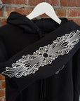 CHROME HEARTS HORSESHOE FLORAL PULLOVER HOODIE ‘BLACK’