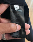 BALENCIAGA SS22 CARE LABEL TEE ‘BLACK’