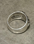 CHROME HEARTS DIAMOND CLASSIC FLORAL CROSS RING ‘SILVER’