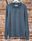 A-COLD-WALL RUGBY KNIT POLO LONGLSEEVE ‘GREY’