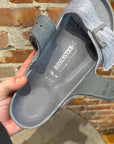 RICK OWENS x BIRKENSTOCK FUR ARIZONA SLIDES ‘GREY’