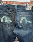 EVISU X PUMA SLIM FIT DENIM 'INDIGO/MINT'