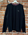 STUSSY AZTEC COLLAR LONGSLEEVE ‘BLACK’