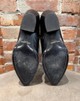 SAINT LAURENT PARIS LIZARD LUKAS BOOTS ‘BLACK’