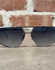 CHROME HEARTS LOVE ROD AVIATOR SUNGLASSES 'SILVER'