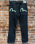EVISU X PUMA BUCKLE-BACK STRAIGHT DENIM ‘INDIGO/MINT’