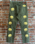 KAPITAL SMILEY PATCH MILITARY PANTS ‘SAGE’