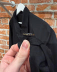 TAKAHIROMIYASHITA THE SOLOIST SS24 DISTRESSED DOG EAR HARRINGTON JACKET ‘BLACK’