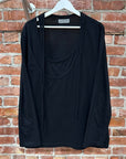 YOHJI YAMAMOTO POUR HOMME LAYERED LONGSLEEVE ‘BLACK’