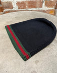 GUCCI WOOL STRIPED BEANIE ‘BLACK’
