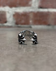 CHROME HEARTS DOUBLE FLORAL RING ‘SILVER’