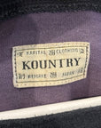 KAPITAL TWO TONE SKELETON TEE 'BLACK/PURPLE'