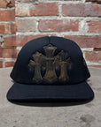 CHROME HEARTS CAMO TRIPLE CROSS TRUCKER HAT ‘BLACK’